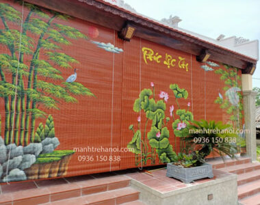 Mành tre trúc che nắng hiên ban công hiên nhà thường dùng loại nào ?